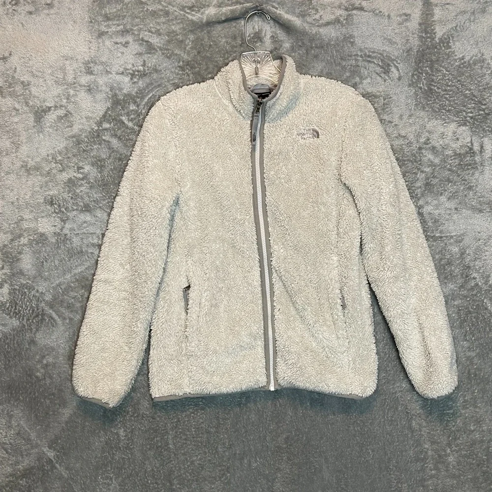 The North Face Girls Size Large Cozy Osito Full Zip Sherpa Fuzzy Fleece Jacket